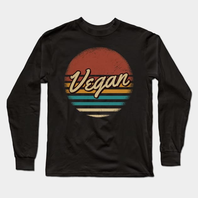 Vegan Retro Long Sleeve T-Shirt by JamexAlisa